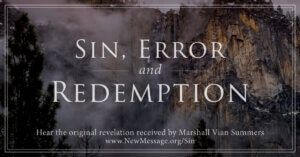 Sin, Error and the Power of Redemption